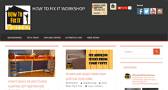 Desktop Screenshot of howtofixitworkshop.com